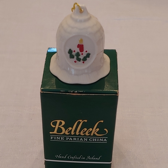 Irish Belleek Bell Ornament - Picture 2 of 8